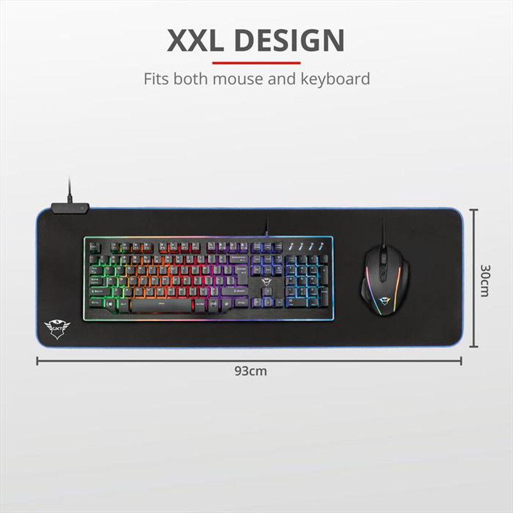 Immagine del prodotto TRUST - GXT764 GLIDE-FLEX RGB XXL MOUSEPAD-Black RGB