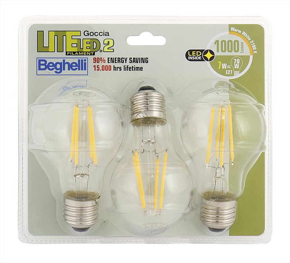 Immagine del prodotto BEGHELLI - LITEFILED2 GO 7W 1000LE27 2.7K