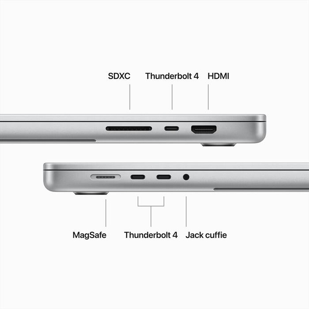 Immagine del prodotto APPLE - MACBOOK PRO 16'' M3 MAX CORE 14 CPU 30 GPU 1TB-Argento