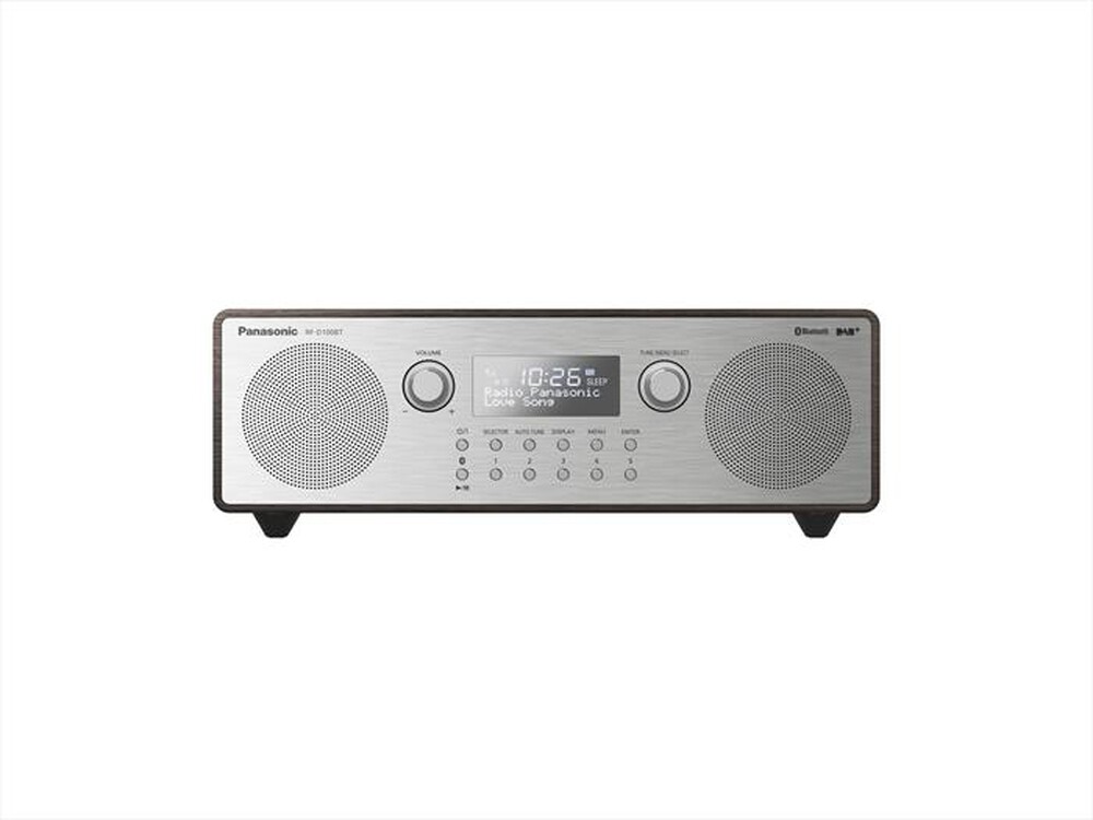 Immagine del prodotto PANASONIC - Radio FM/DAB+, Bluetooth, AUX, Sveglia RF-D100-Silver
