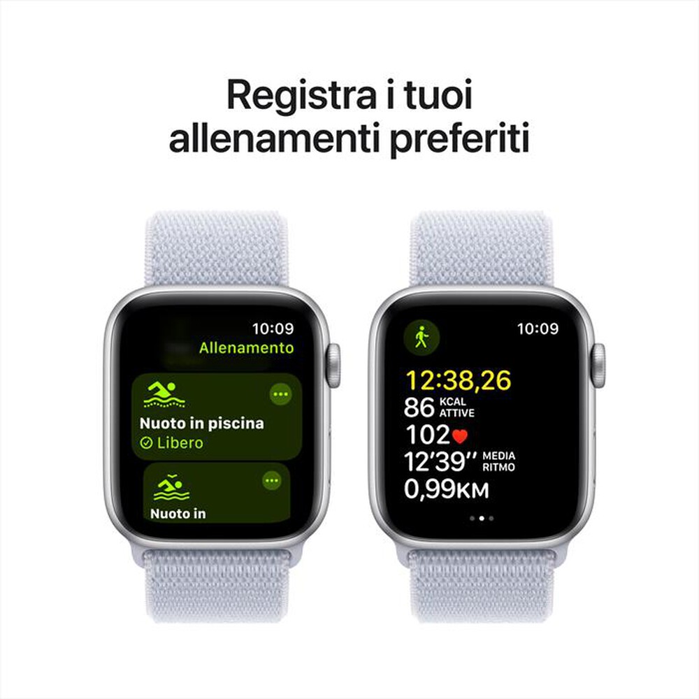 Immagine del prodotto APPLE - Watch SE GPS + Cellular 44mm Cassa Alluminio-Argento - Sport Loop Azzurro