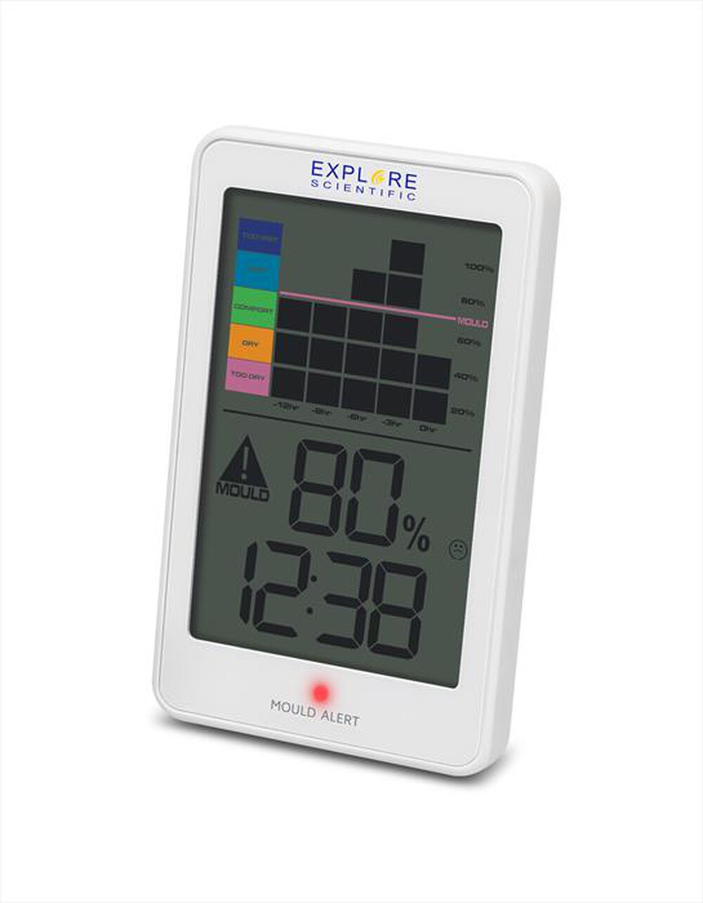 Immagine del prodotto EXPLORE SCIENTIFIC - WSH1008 TERMO/IGROMETRO CON ALLARME MUFFA-WHITE