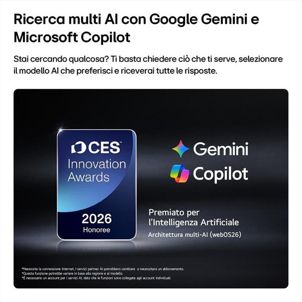 Immagine del prodotto LG - Smart TV OLED Evo AI 48" EVO AI G6S OLED48G66LS-Dark Satin Silver