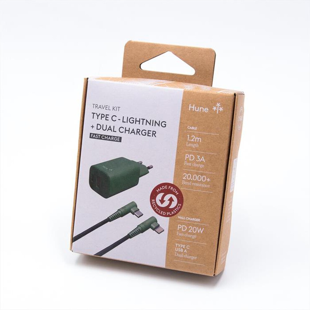 Immagine del prodotto HUNE - Caricatore Fast Charge NOMADE-20CL-Verde Foresta