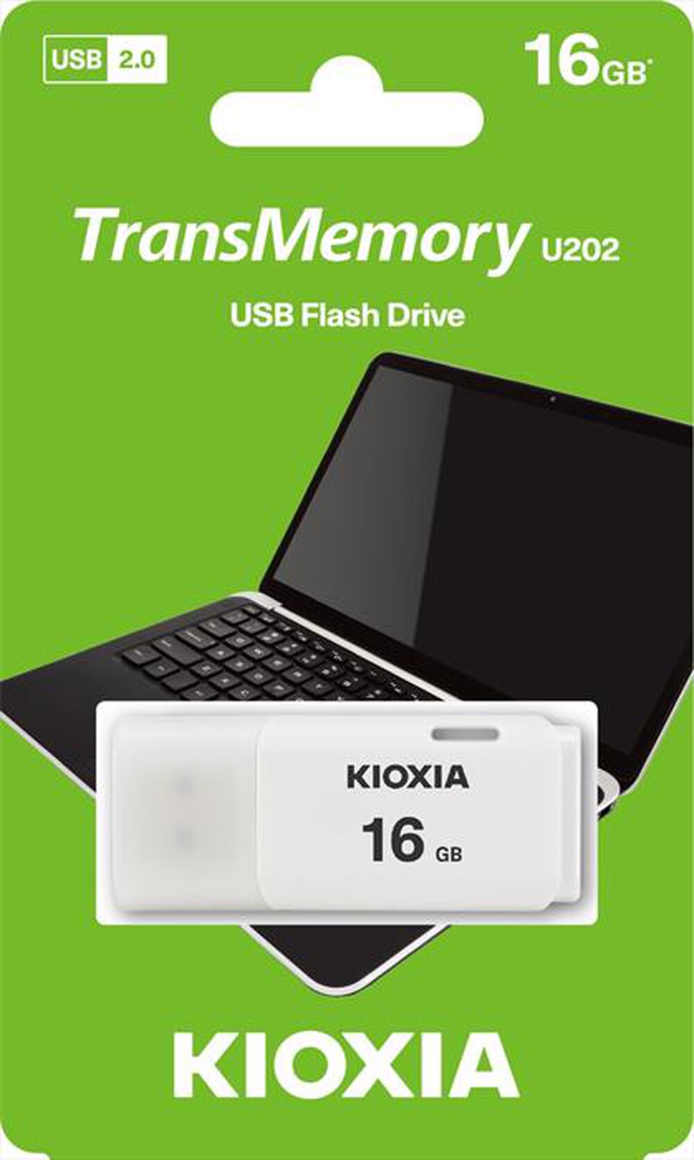Immagine del prodotto KIOXIA - CHIAVETTA USB U202 HAYABUSA 2.0 16GB-Bianco
