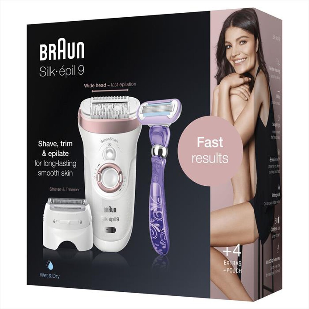 Immagine del prodotto BRAUN - Silk-&eacute;pil 9 9-870-Bianco/Oro rosa
