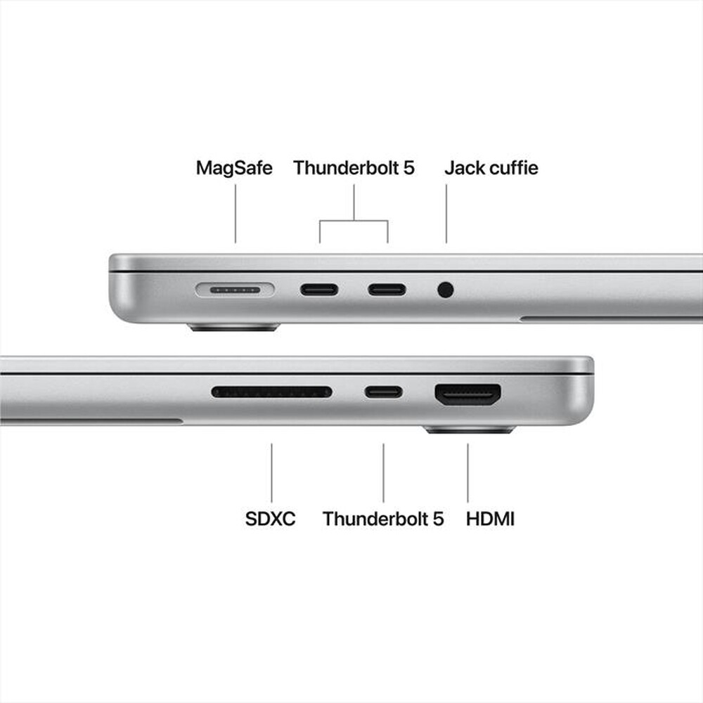 Immagine del prodotto APPLE - MacBook Pro 14" M5 Pro Core 18 CPU 20 GPU 24GB 2TB-Argento