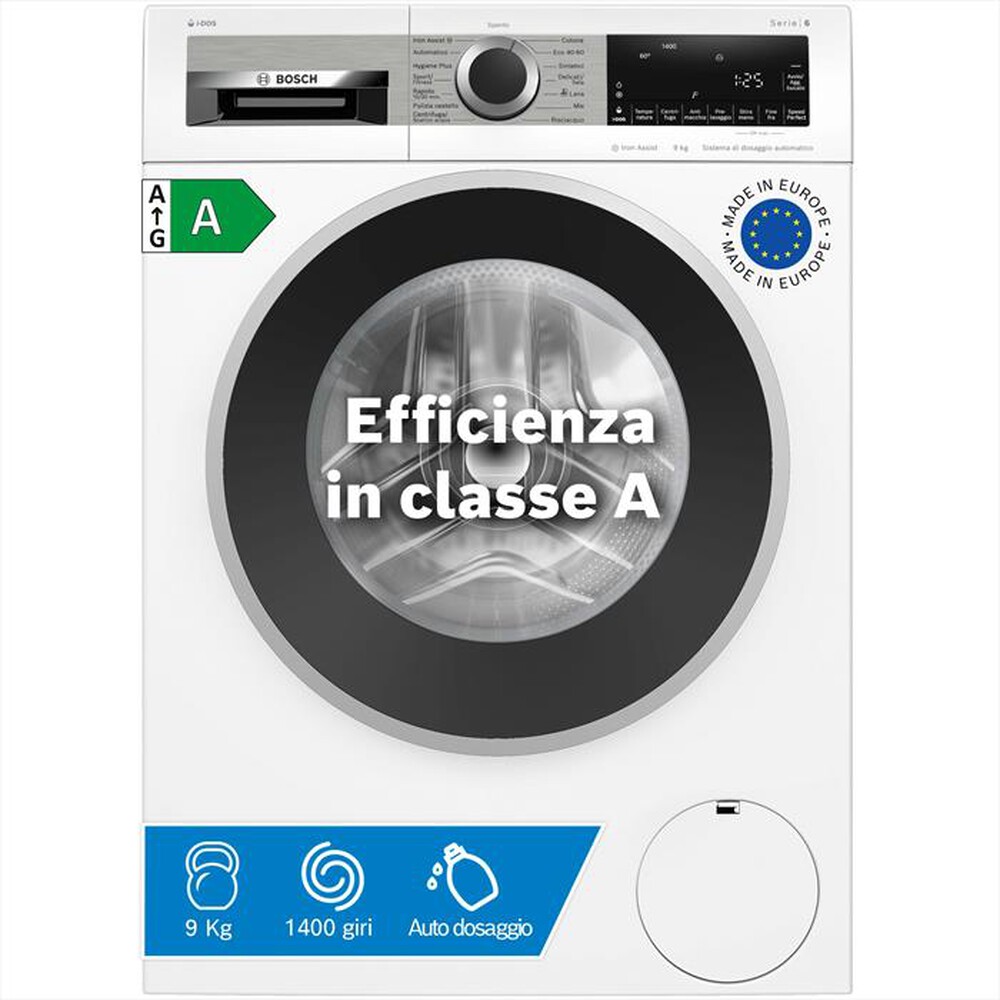 Immagine del prodotto BOSCH - Lavatrice Serie 6 WGG244F1IT 9Kg 1400g/m Classe A-Bianco