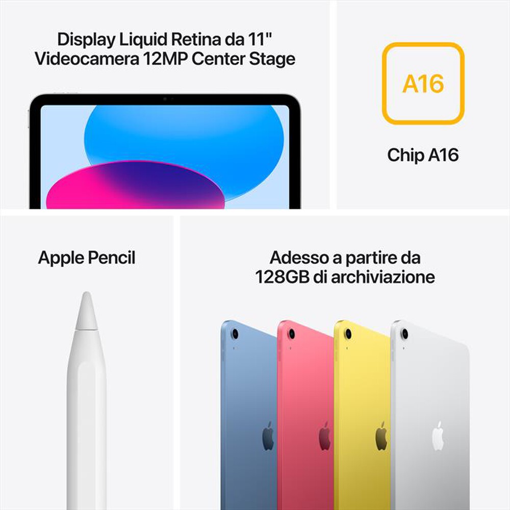 Immagine del prodotto APPLE - iPad 11" Wi-Fi 128GB (2025)-Blu