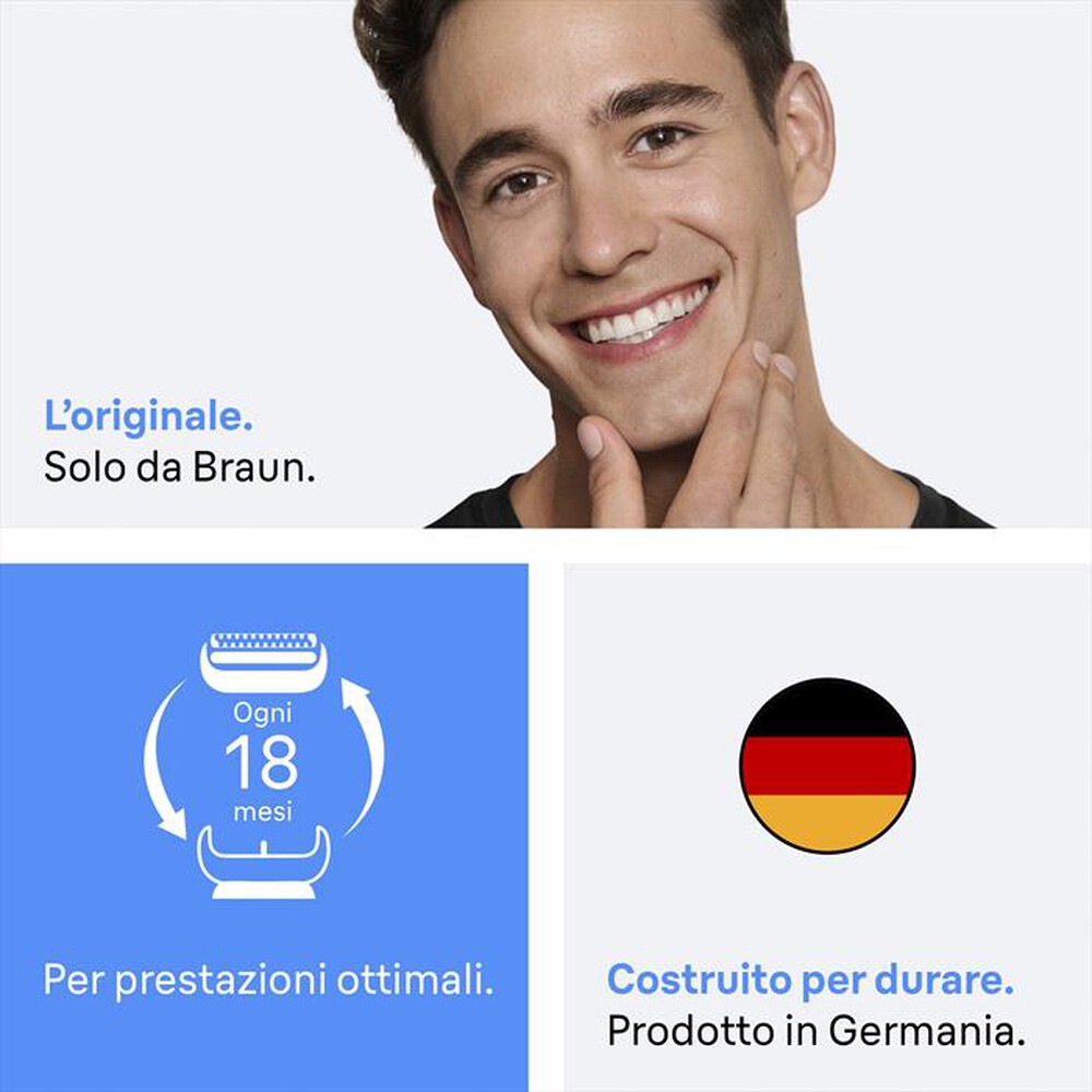 Immagine del prodotto BRAUN - Testina di Ricambio ORIGINALE MALHRREMKP 21B-NERO