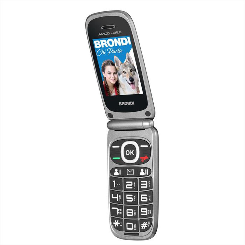 Immagine del prodotto BRONDI - Cellulare AMICO LEALE-BLACK METAL