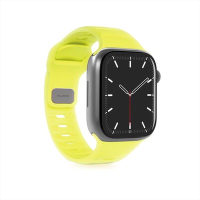 PURO - Cinturino GLOW in silicone per Apple Watch-Giallo