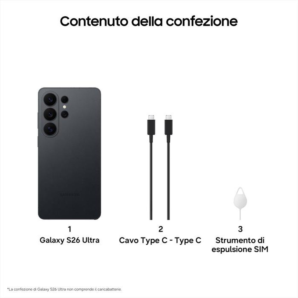 Immagine del prodotto SAMSUNG - Smartphone Galaxy S26 Ultra 256GB/12GB-Black