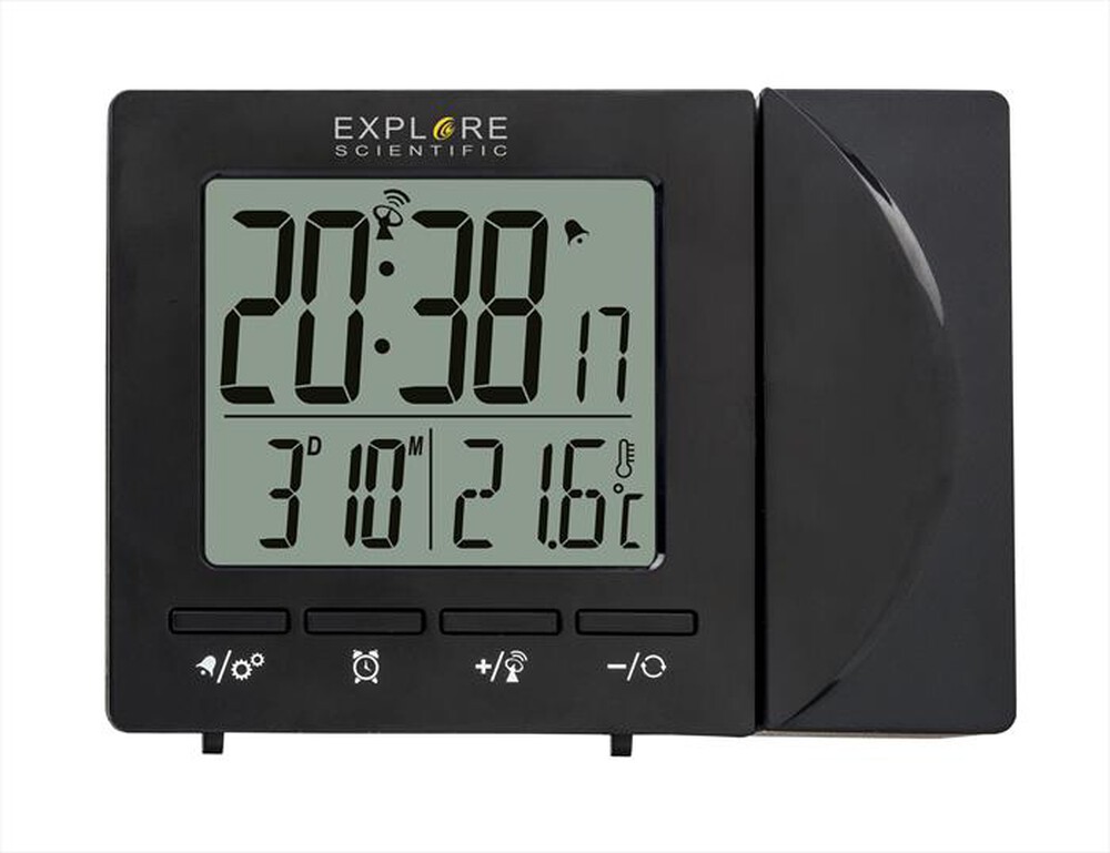 Immagine del prodotto EXPLORE SCIENTIFIC - RDP1001 OROLOGIO RADIOCONTROLLATO CON PROIEZIONE-Black