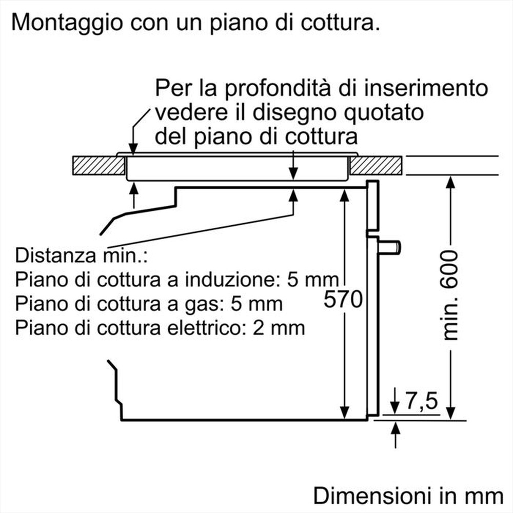 Immagine del prodotto BOSCH - Forno con vapore HQA334EB3 Classe A+-Black
