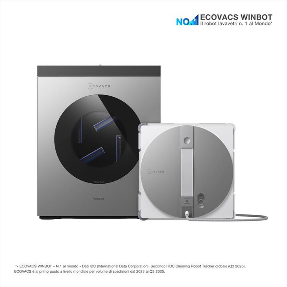 Immagine del prodotto ECOVACS - WINBOT W3 OMNI EU-Argento, Bianco