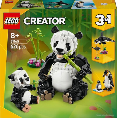 LEGO - CREATOR Animali selvatici: famiglia di panda 31165