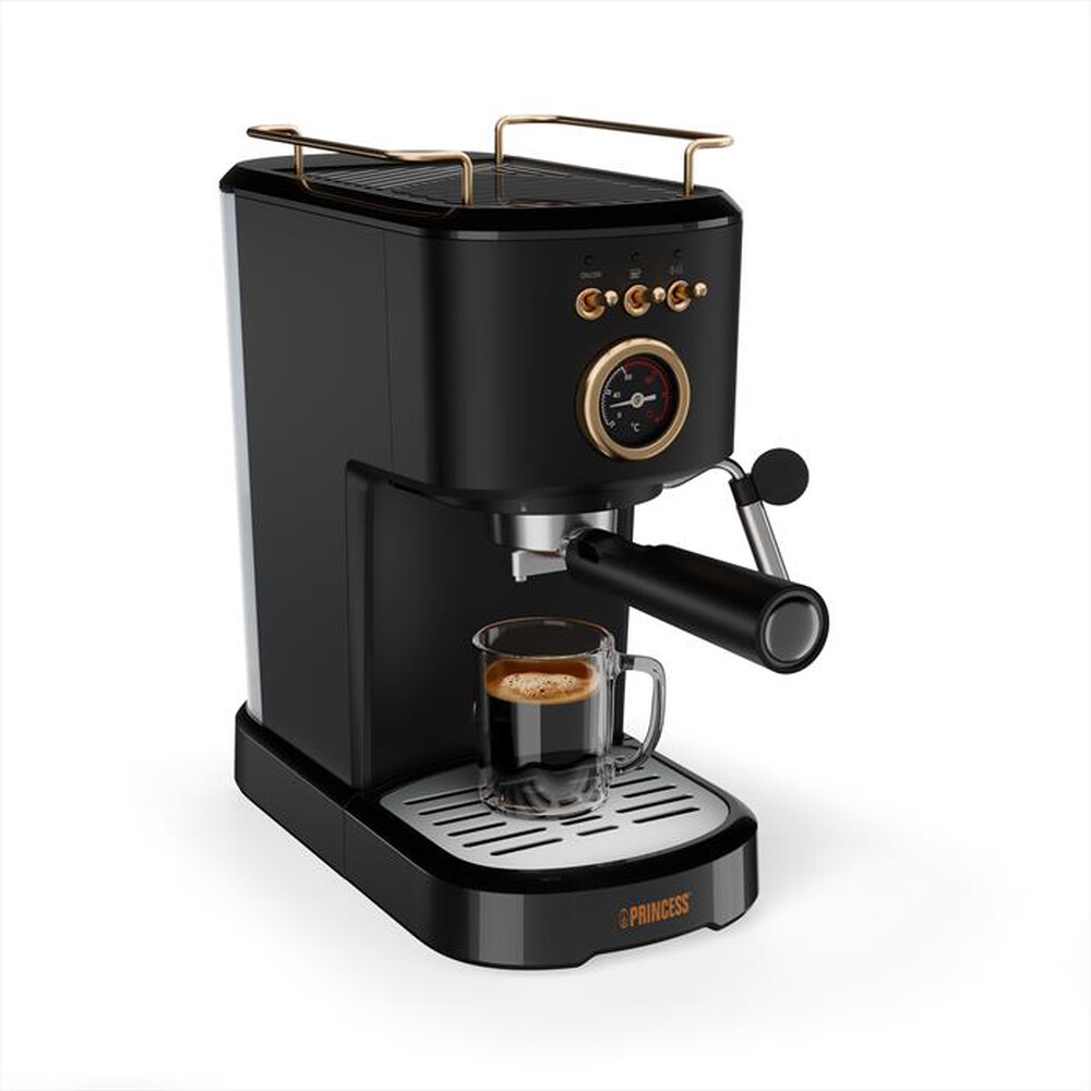 Immagine del prodotto PRINCESS - MACCHINA CAFFE' ESPRESSO 3 IN 1-Nero / Acciaio-Plastica