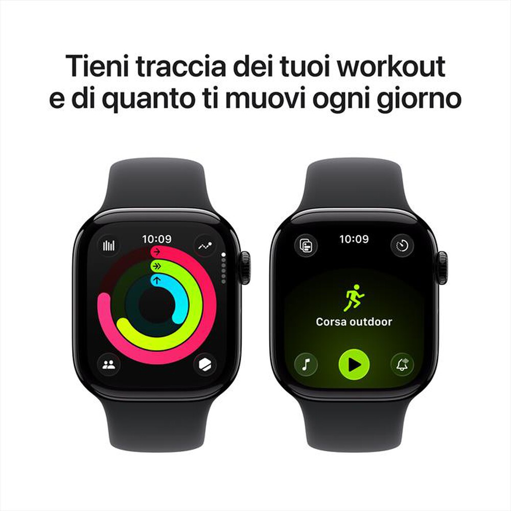 Immagine del prodotto APPLE - Watch Series 11 GPS 42mm Alluminio-Jet Black Sport Band Nero S/M