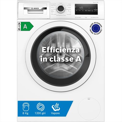 BOSCH - Lavatrice Serie 4 WAN24208II 8Kg 1200g/m Classe A-Bianco