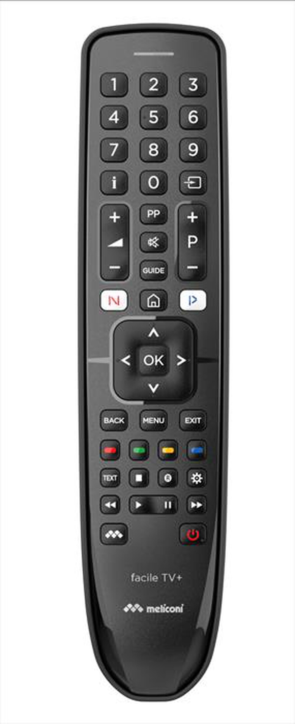Immagine del prodotto MELICONI - Telecomando universale GUMBODY FACILE TV+-Corpo in gomma, plastica nera