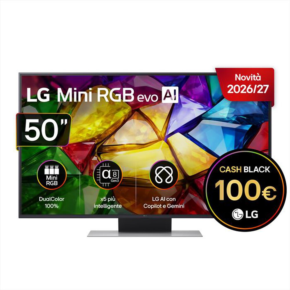 Immagine del prodotto LG - Smart TV Mini LED RGB 4K 50" PRO 50MRGB88B6B-Charcoal Black