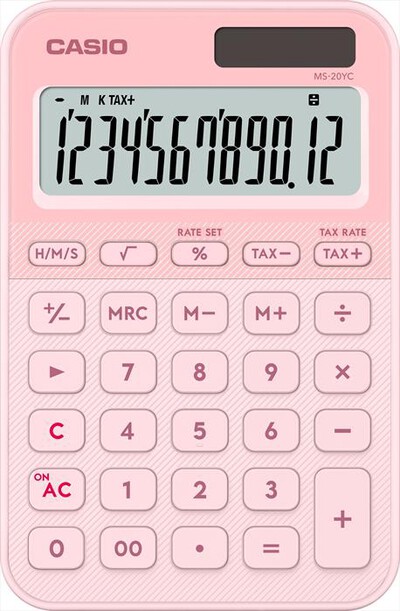 CASIO - Calcolatrice da tavolo MS-20YC LP-ROSA