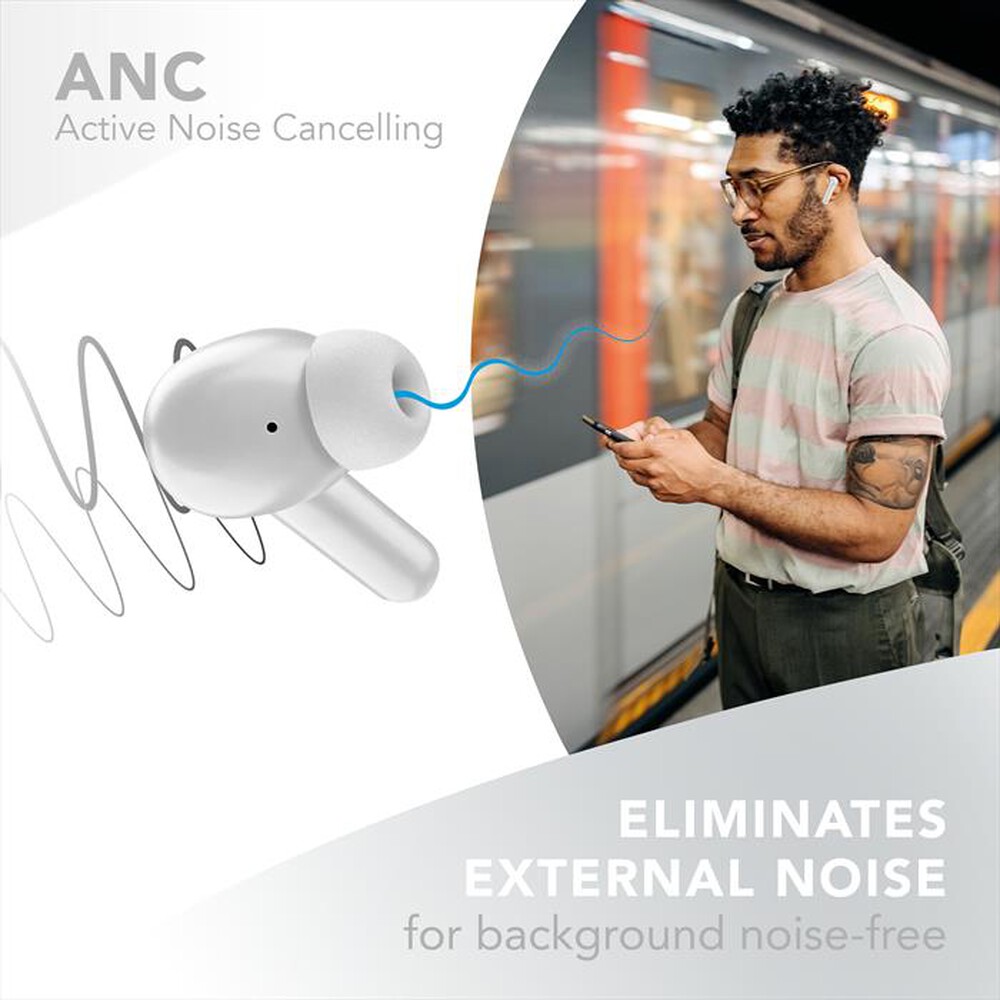 Immagine del prodotto MUSIC SOUND - Auricolari True Wireless con ANC NUMIA-Bianco