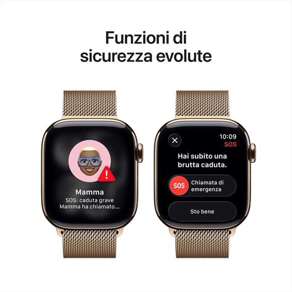 Immagine del prodotto APPLE - Watch Series 11 GPS + Cellular 42mm Titanio-Oro - Loop Milanese Oro
