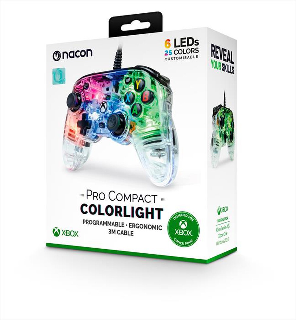 Immagine del prodotto NACON - OLP COMPACT CONTROLLER PRO RETROILLUMINATO XBX-RGB