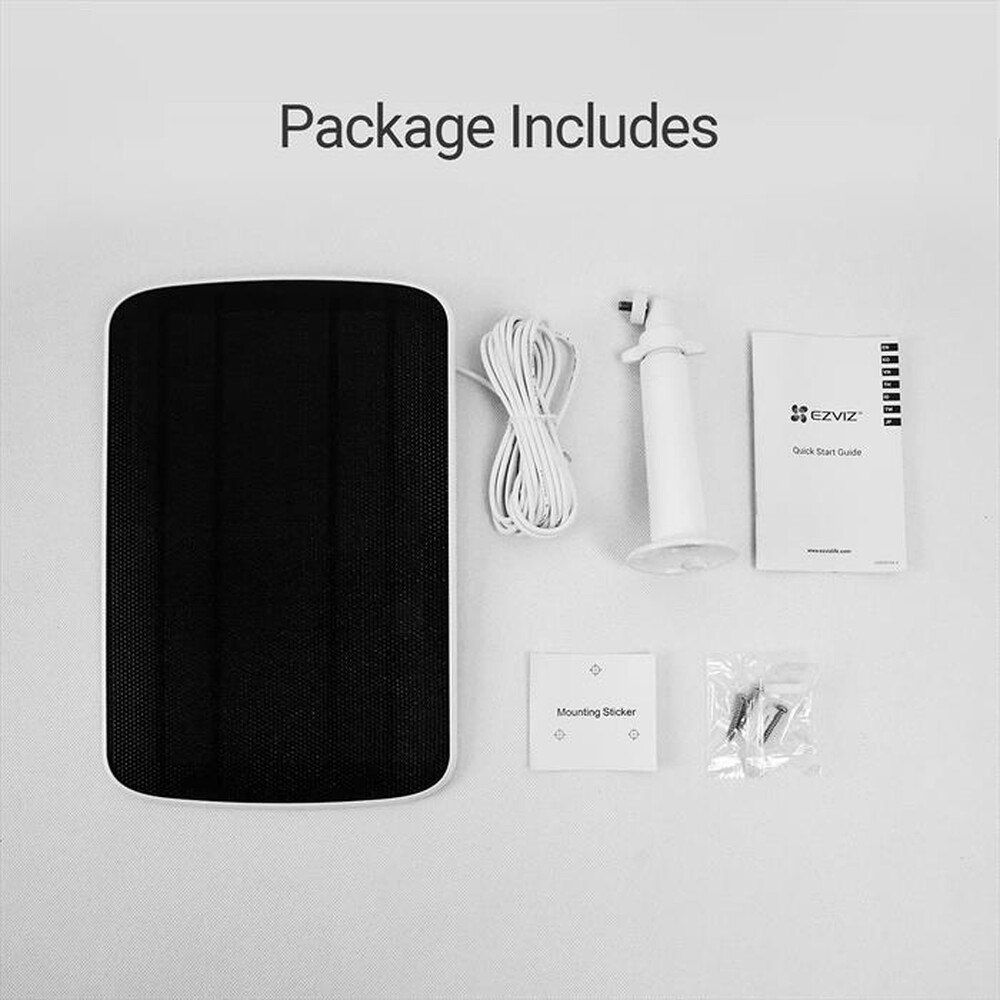 Immagine del prodotto EZVIZ - PANNELLO SOLARE CON MICRO USB-White
