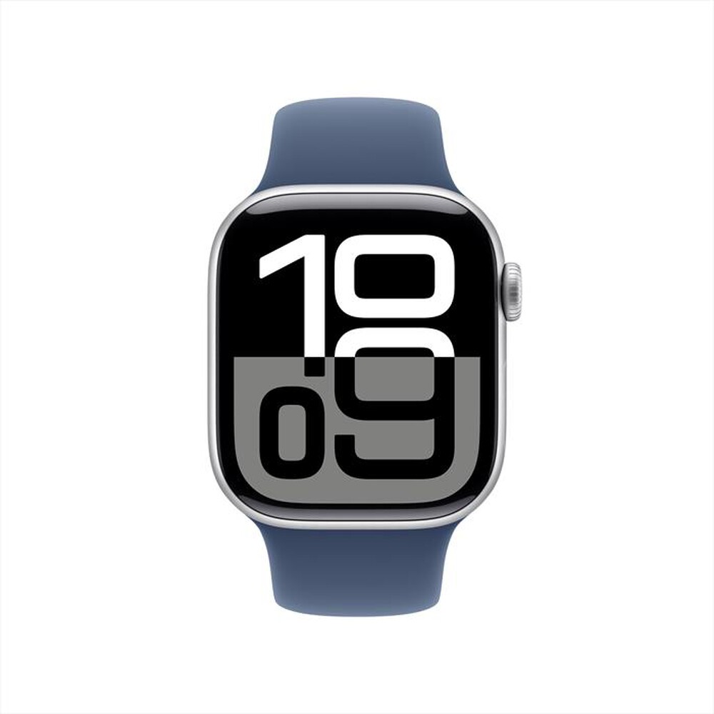Immagine del prodotto APPLE - Watch Series 10 GPS 42mm Alluminio-Argento - Sport Band Denim M/L