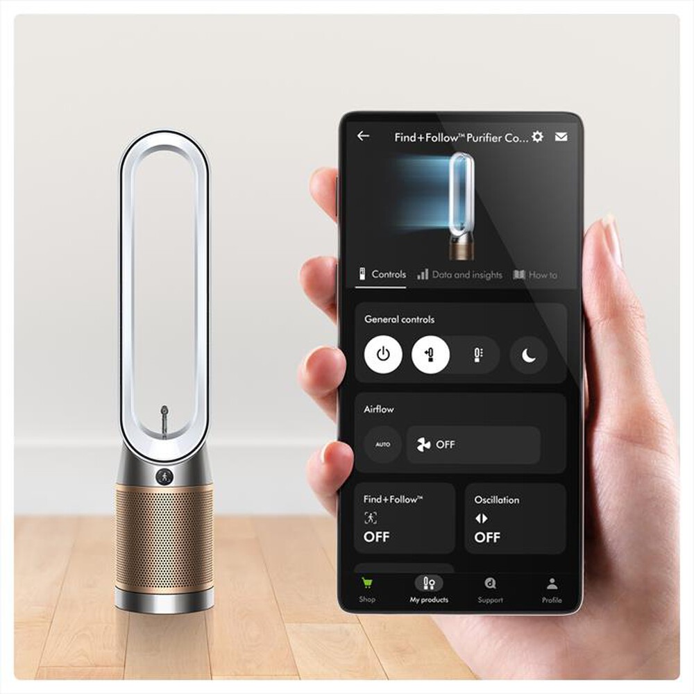 Immagine del prodotto DYSON - Purificatore FIND+FOLLOW COOL PC3-Bianco/Oro