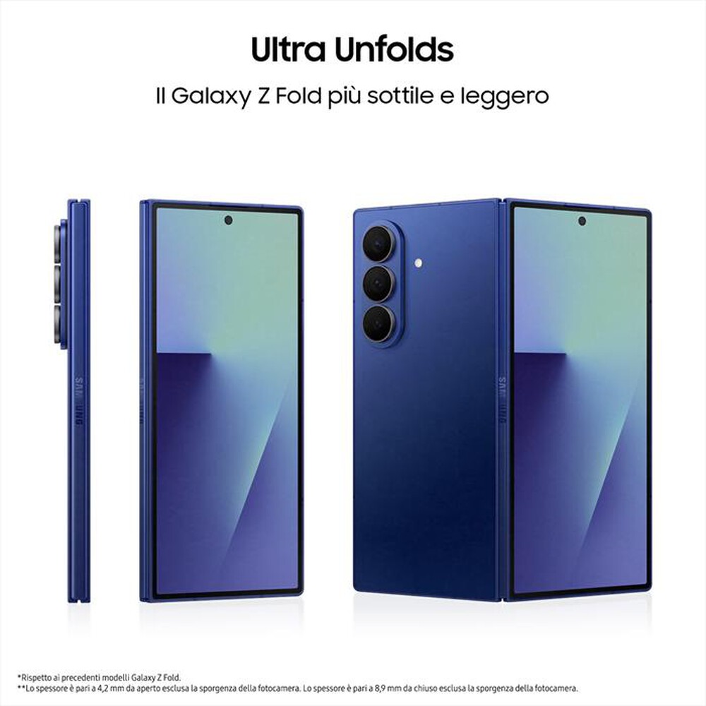Immagine del prodotto SAMSUNG - Galaxy Z Fold7 12+256GB-Silver Shadow