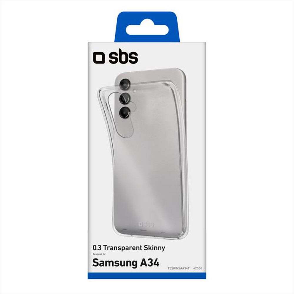 Immagine del prodotto SBS - Cover skinny TESKINSAA34T per Samsung A34-Trasparente