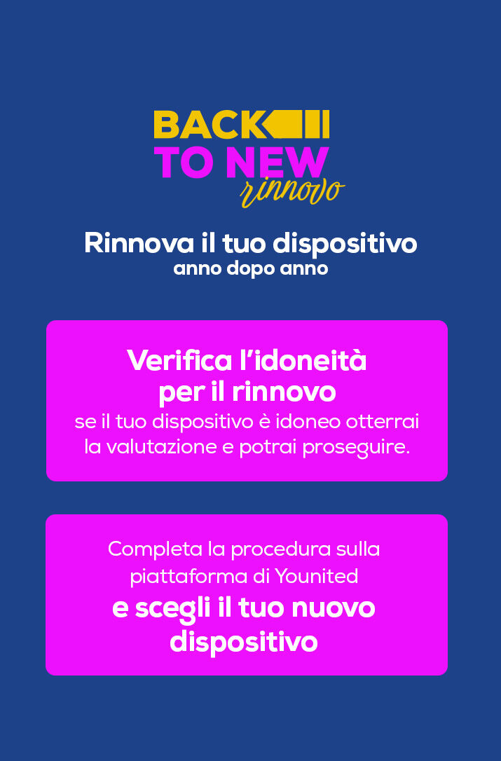 Rinnova il tuo dispositivo