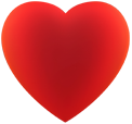 Un cuore rosso che indica la funzione di monitoraggio della frequenza cardiaca